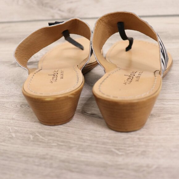 Niccolo Vacari Zebra Print Sandal Women’s 9.5 Suede Leather Made in Italy Wedge - Picture 6 of 14